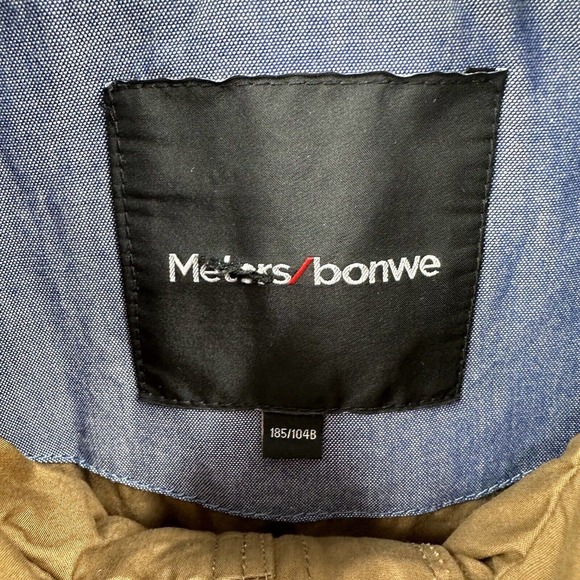 Meters/Bonwe Jacket Mens XXL‎ Full Zip Tan Brown Hooded Pockets Lined 185/104B - Picture 12 of 14